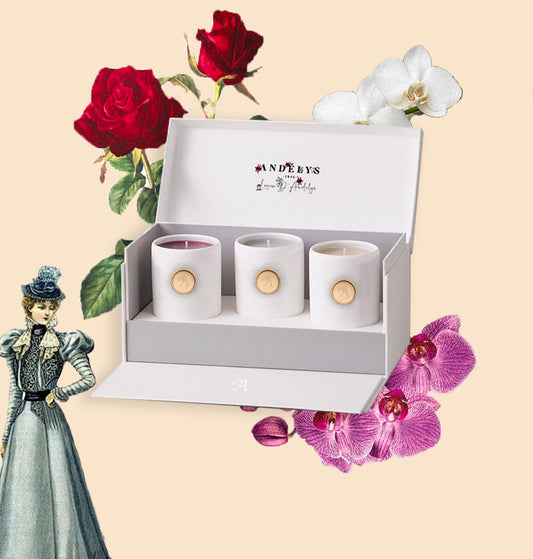 Coffret 3 petites bougies Fleurs retrouvées