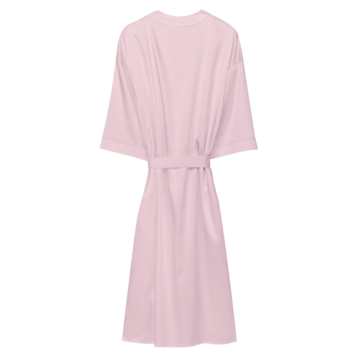 Kimono en soie brodé rose LOUISE